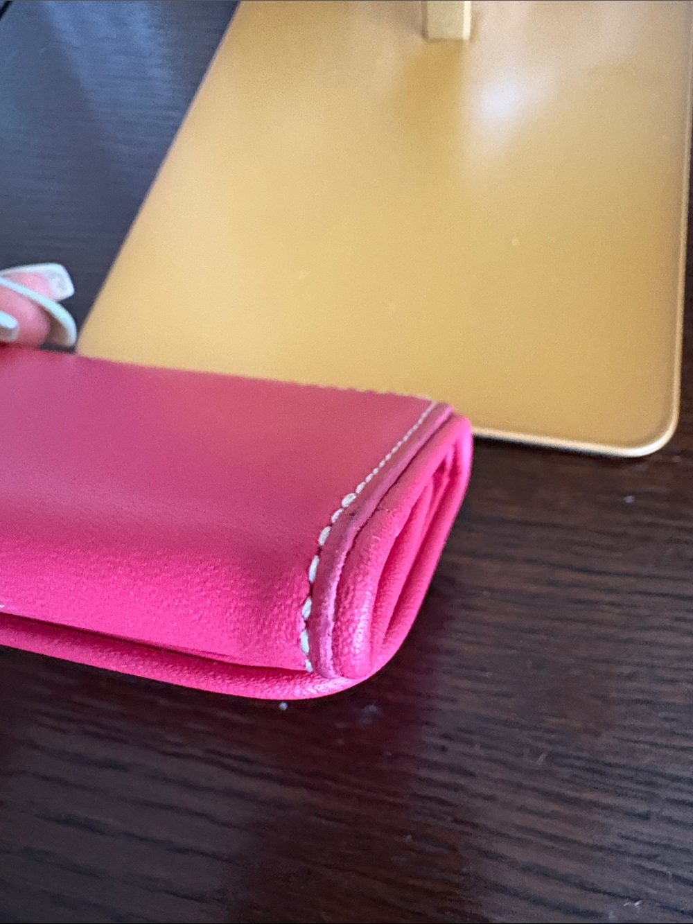 Givenchy Pink Leather Key & Card Holder - Picture 11 of 13
